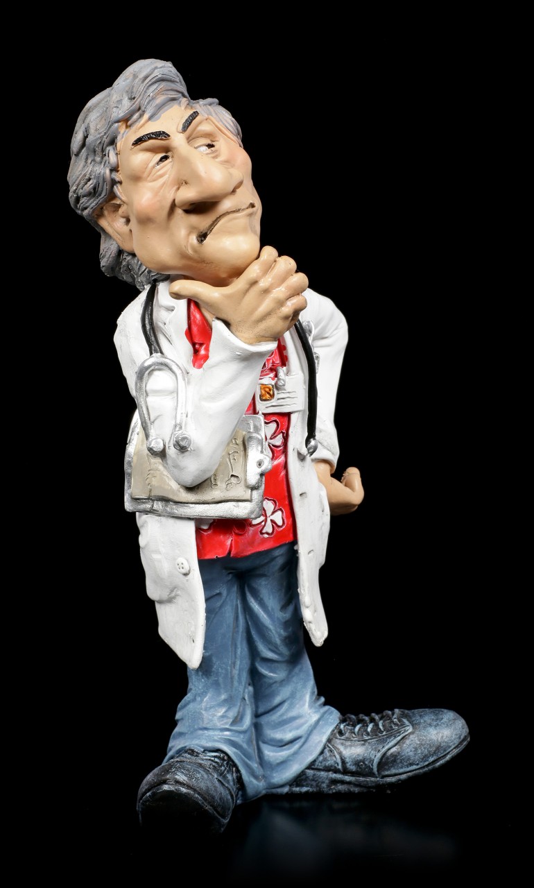 Funny Job Figurine - Family Doctor rethinks Diagnosis