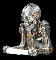 Toilet Paper Holder - Steampunk Robot Skeleton