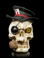 Small Skull with Pipe
