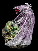 Dragon Figurine purple with Young - The Arrival
