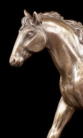 Pferde Figur - Pferd auf Weide - bronziert
