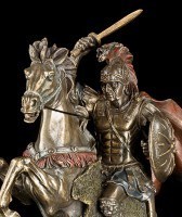 Alexander der Große Figur mit Pferd