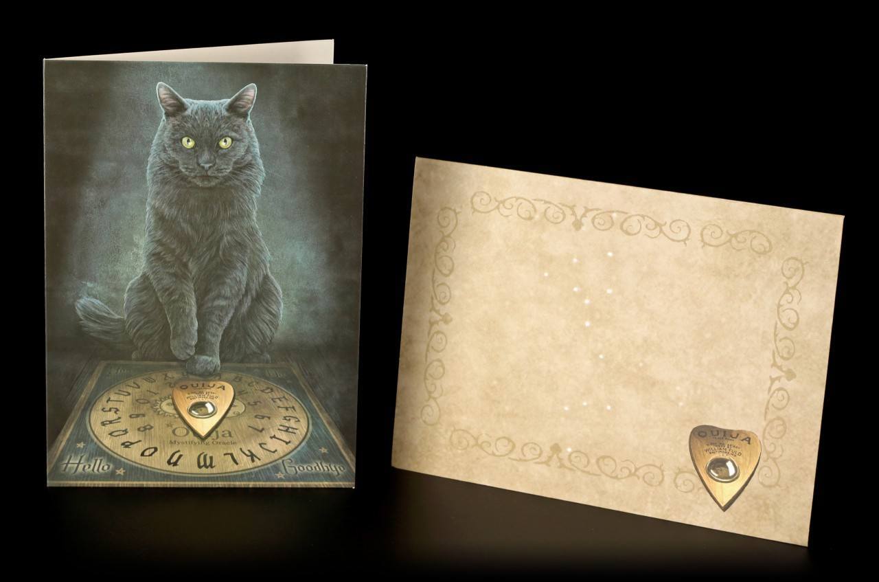 Grußkarte mit Katze - His Master's Voice inkl. Umschlag