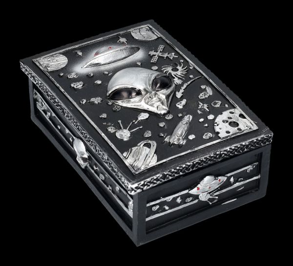 Fantasy Gothic Box Dose Schmuck Schatulle mit Totenkopf Dead Game 