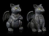 Small Dragon Figurines - Black Guards Set of 2