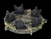 Räucherhalter - Katzen Pentagramm