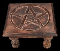 Altar Tisch mit antikem Pentagramm 30 cm
