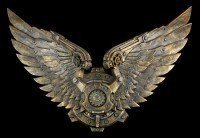 Large Wall Plaque - Steampunk Wings