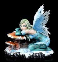 Winter Elfen Figur - Salina mit Pilz