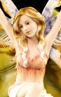 Fairy Figurine - Maylea on Green Leaf
