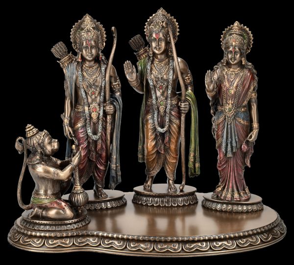 Ram Darbar Figurine - Sita Laxman Hanuman Rama