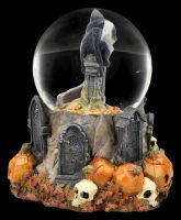 Halloween Schneekugel mit Katze - Pumpkin Patch