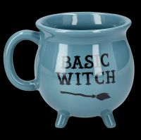Tasse Hexenkessel - Basic Witch blau