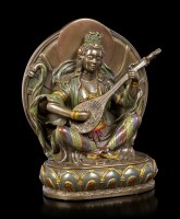 Buddha Figur - Sarasvati mit Vina