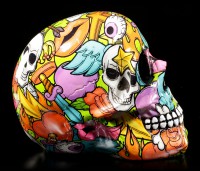 Colourful Comic Skull - Calypso