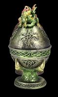Dragon Boxes Set of 2 - Faberge Egg red-green