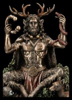 Cernunnos Figur - Keltischer Gott mit Tieren