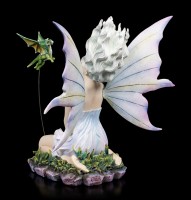 Fairy Figurine - Velda kneeling with Dragon