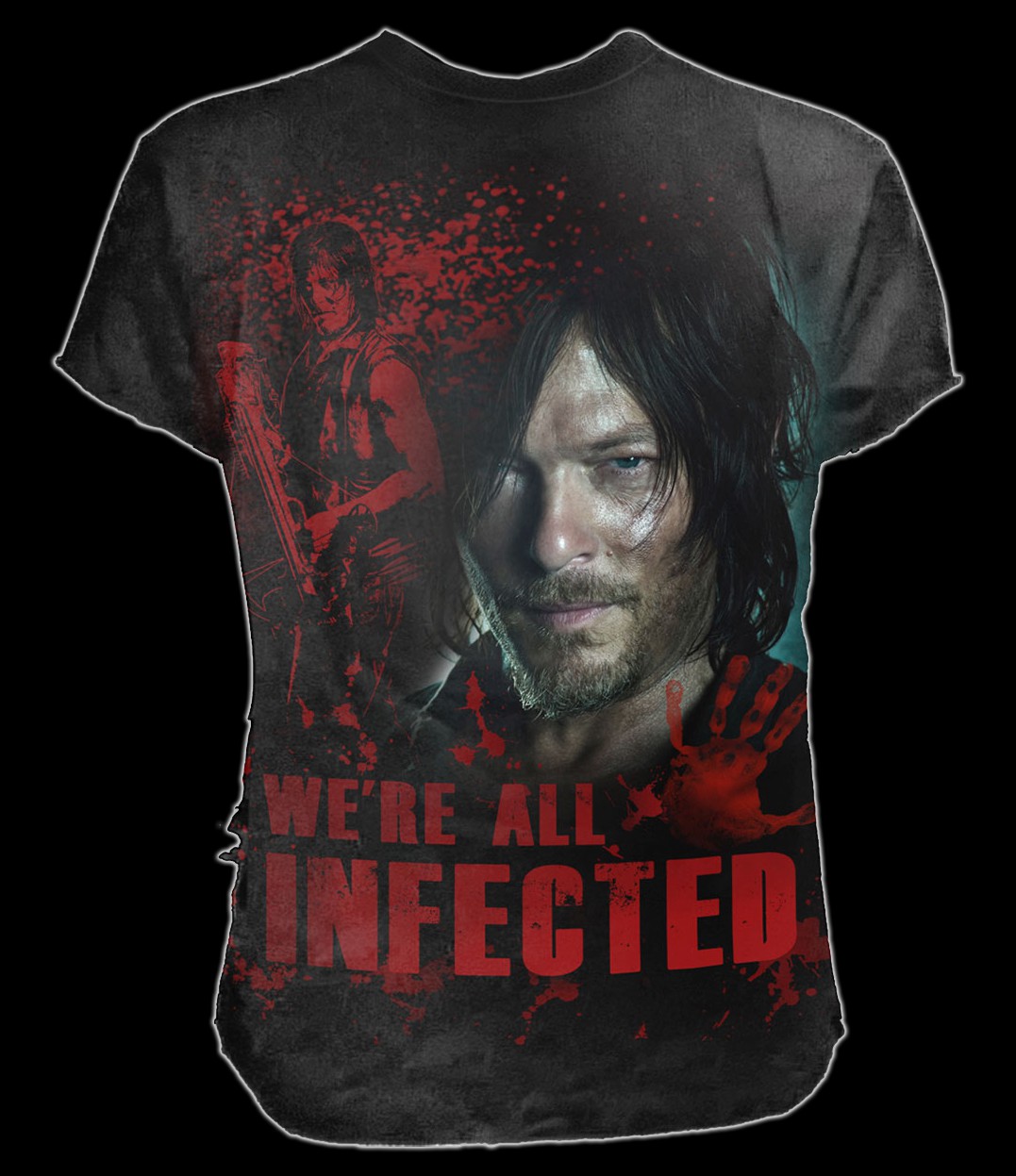 T-Shirt - The Walking Dead - Daryl All Infected