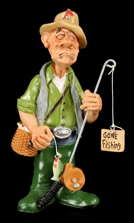 Angler - Funny Job Figur www.figuren-shop.de