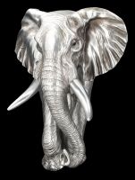 Wall Plaque - Elephant silver