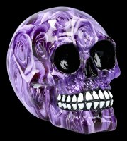 Skull with Roses - Purple Romance - medium