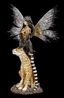 Large Fairy Figurine - Leora with Leopard