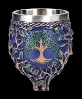 Goblet - Tree of Life blue