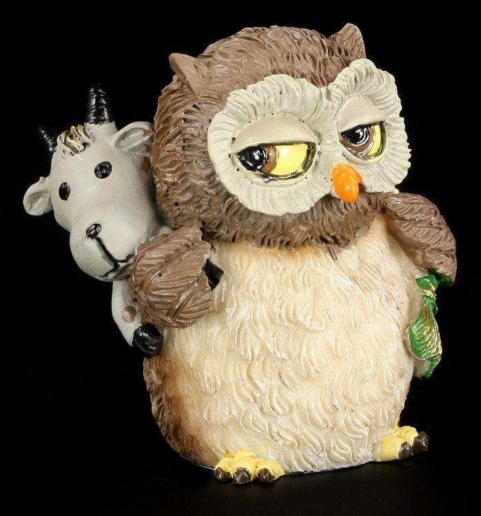 Capricorn Zodiac Sign Owl - Funny Figurine