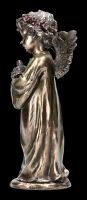 Angel Figurine - Girl holding Pigeon