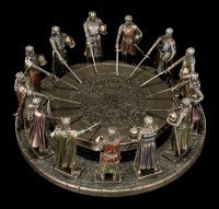 Round Table - King Arthur with 12 Knights