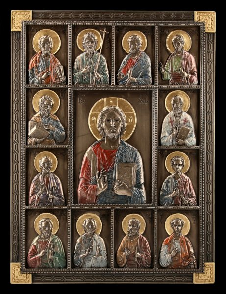Wall Plaque - Jesus and the 12 Apostles