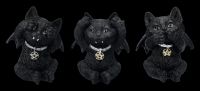 Vampire Cat Figurines - No Evil