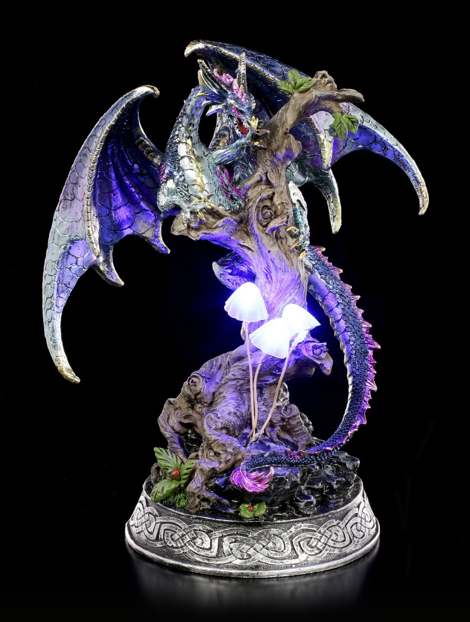 Dragon Figurine with LED - Limentis on Tree
