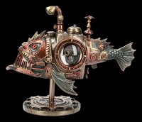 Steampunk Figurine - Fish Submarine - Sub Piranha