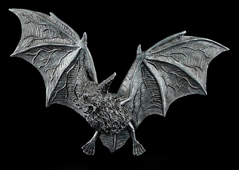 Bat Wall Plaque Gothic - small