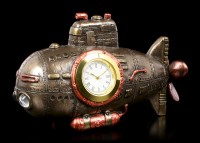 Steampunk Table Clock - Submarine