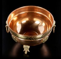Ritual Copper Bowl - Pentagram large