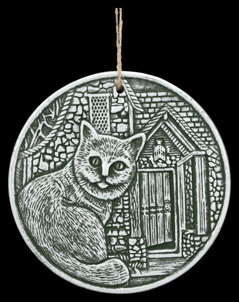 Wall Plaque Cat silver - What Lies Within