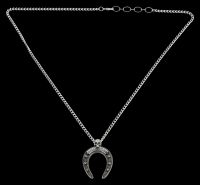 Hufeisen Totenkopf Anhänger - Mala Fortuna von Alchemy