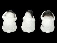 Three Wise Pinguine Figurines - No Evil