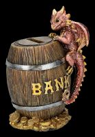 Money Box - Dragon on Barrel