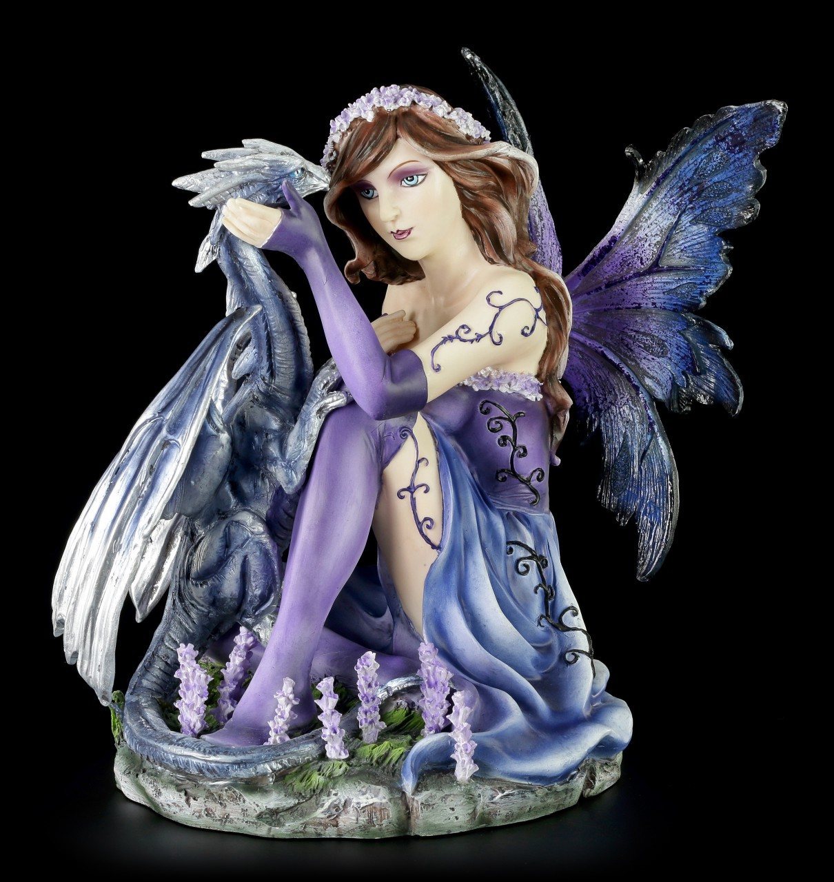 Fairy Figurine - Zyane plays with Dragon