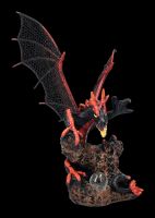 Pterosaur Dragon Figurine black-red