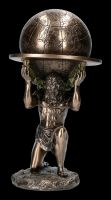 Atlas Figurine - Kneeling Carrying World on Shoulders