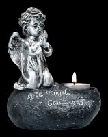 Cherub Angel Tealight Holder - An Angel Protects You
