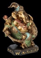 Ganesha Figur auf Thron