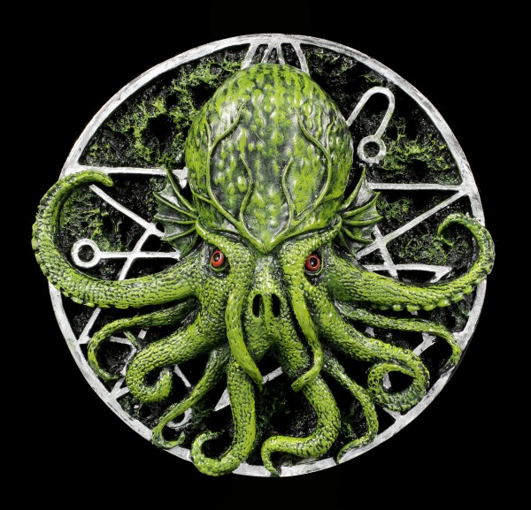 Cthulhu Wall Plaque with Pentagram