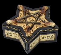 Schatulle - Hexenbesen Pentagramm