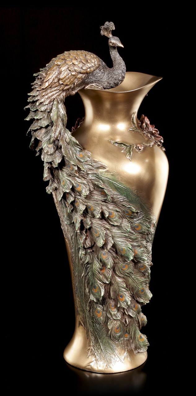 Art Nouveau Flower Vase - Peacock